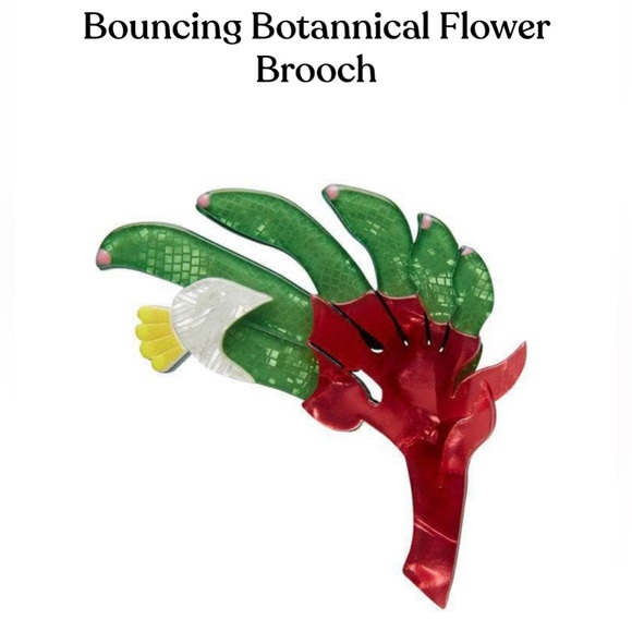 Erstwilder Bouncing Botanical Brooch - Picture 11 of 11